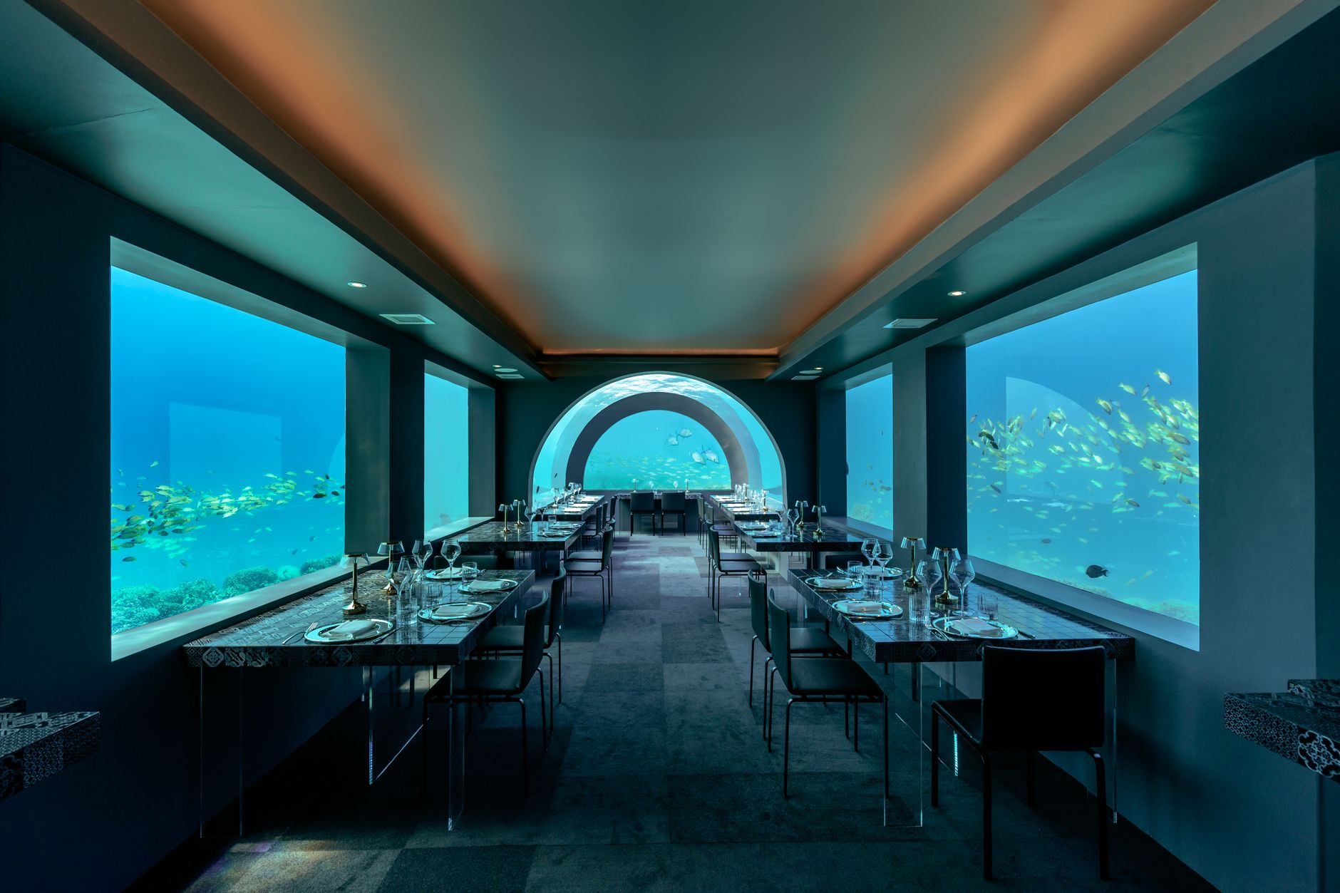 Ithaa Undersea Restaurant Male Modern European